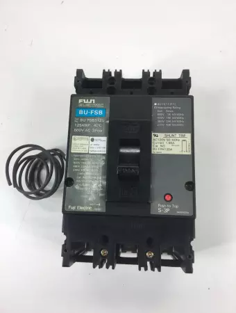 Fuji Electric BU-FSB3125 Circuit Breaker, 600V 125A 3 Pole 