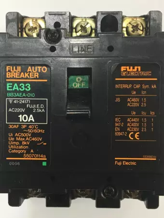 Fuji Electric EA33 Auto Breaker 3P 10A