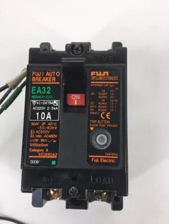 Fuji EA32 10A Auto Breaker 2Pole 10A w/Alarm Switch