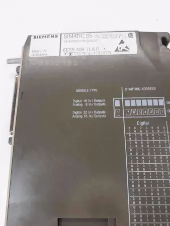 Siemens 6ES5-306-7LA11 Interface Module 