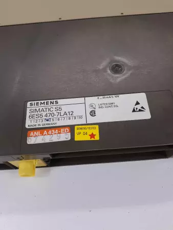 Siemens 6ES5 470-7LA12 Simatic S5 Analog Output 