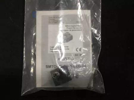 NEW FESTO SMTO-8E-PS-S-LED-24 171178 PROXIMITY SENSOR 10-30VDC 