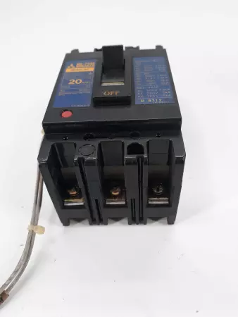 Mitsubishi NF30-SS Circuit Breaker 20A 3Pole w/Aux Switch