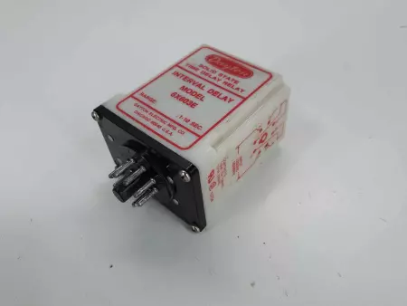 Dayton 6X603E Solid State Time Delay Relay, Range: 0.1-10sec, Input: 120VAC