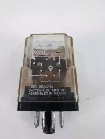 Dayton 5X824E General Purpose Relay 120 VAC Coil