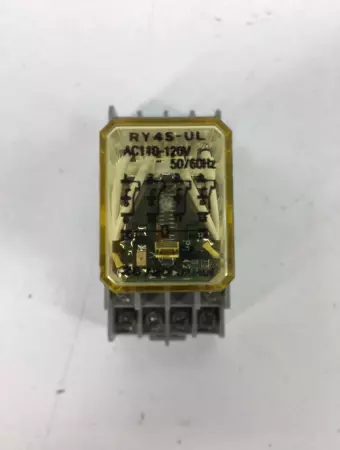 Idec RY4S-UL Relay 110-120VAC 5Amp with Socket Base 