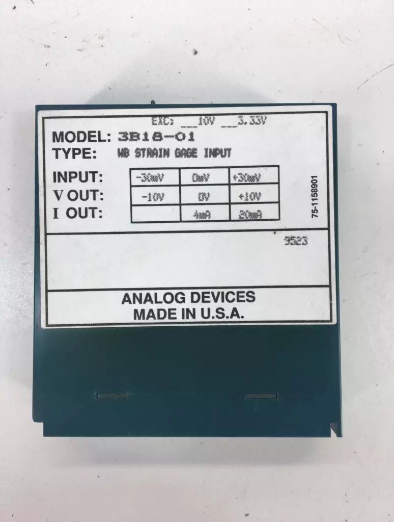 Analog Devices 3B18-01 Wideband Strain Gage Input 