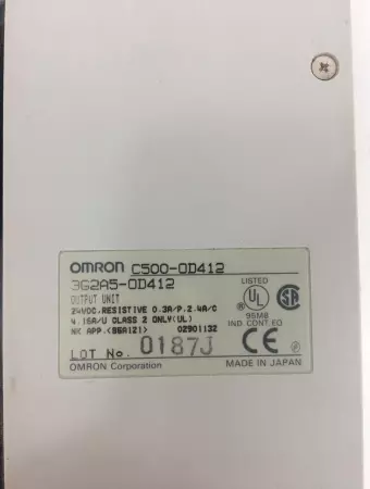 Omron C500-OD412 3G2A5-OD412 Output Unit 100-240VAC 