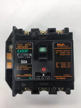 Fuji EA53F Circuit Breaker 50Amp with Alarm Switch 