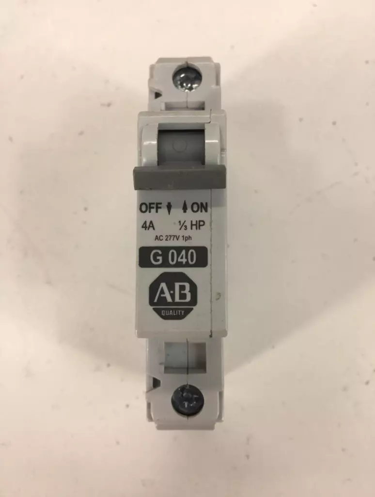 Allen-Bradley 1492-CB1 SER.C G040 1-Pole Circuit Breaker 277V 1/3Hp 4Amp 