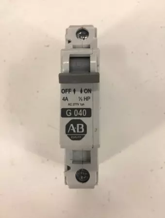 Allen-Bradley 1492-CB1 G 040 Circuit Breaker 277V 1/3Hp 4Amp 