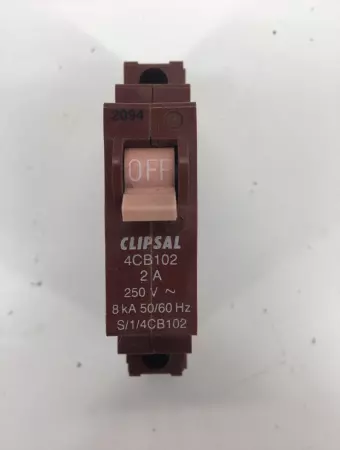 Clipsal 4CB102 1-Pole Circuit Breaker, 250V 3Amp 