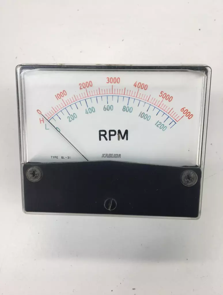 Kasuga QL 31 RPM Panel Meter 0-6000 RPM 