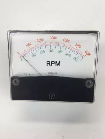 Kasuga QL 31 RPM Panel Meter 0-6000 RPM 