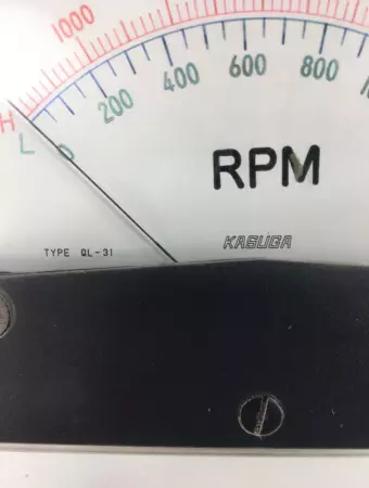 Kasuga QL 31 RPM Panel Meter 0-6000 RPM 