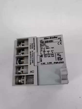 Allen-Bradley 700-MB400 SER.A Relay 110V Coil, 300V 10A 