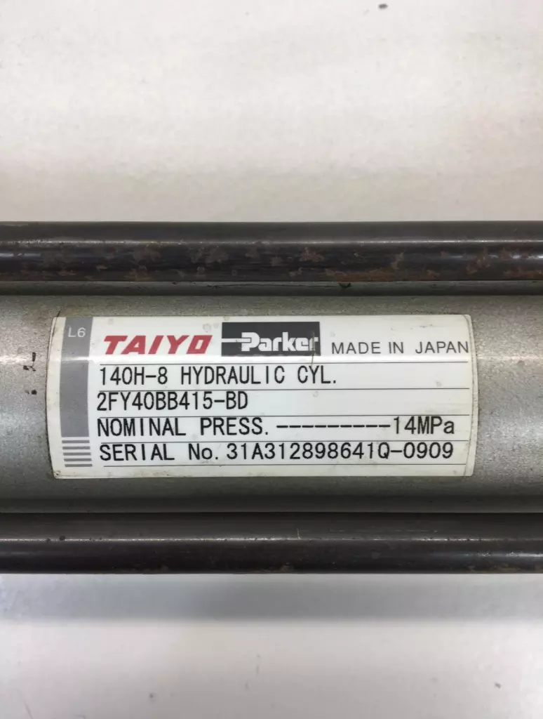 Parker 140H-8 2FY40BB415-BD Taiyo Hydraulic Cylinder, 40mm Bore 415mm Stroke 