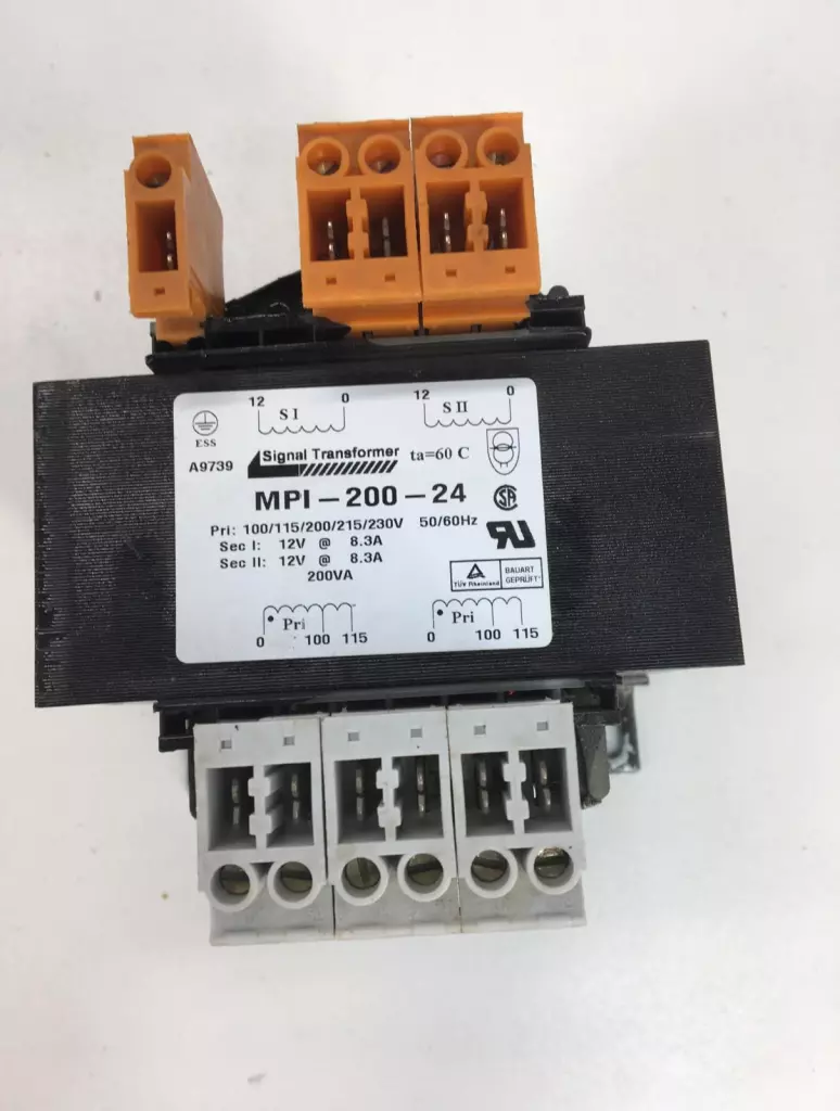 Signal Transformer Inc. MPI-200-24 Power Transformer 100-230VAC 12VDC 8.3Amp 