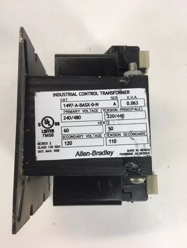 Allen Bradley 1497-A-BASX-0-N SER.A Industrial Control Transformer, 63VA 