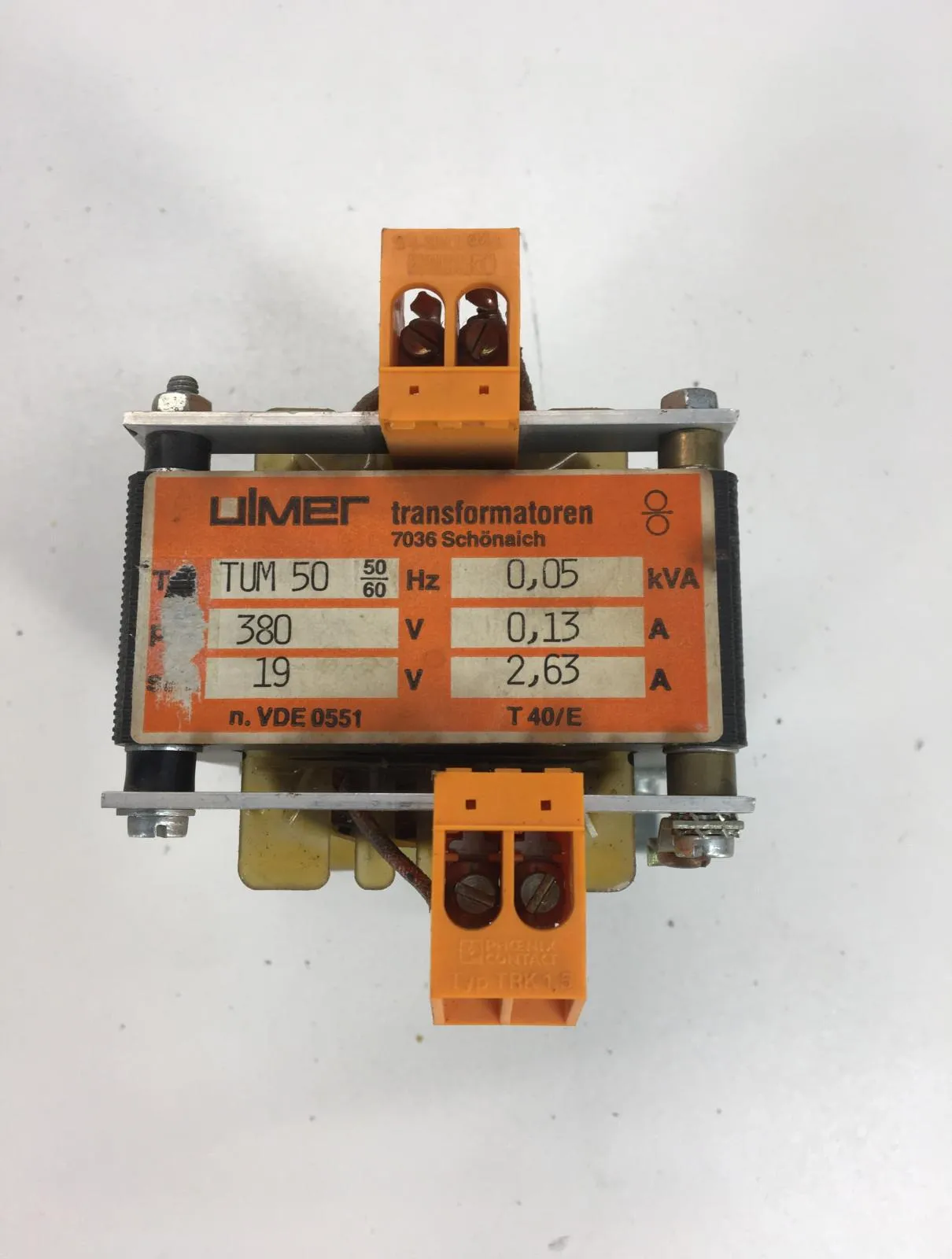 Ulmer TUM 50 Transformer 0.05kVA 