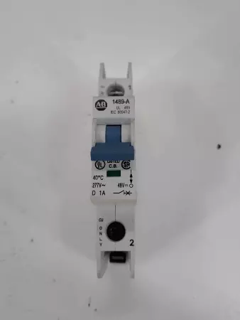 Allen-Bradley 1489-A1D010 SER.A Circuit Breaker 1P 1A 277V 48V 