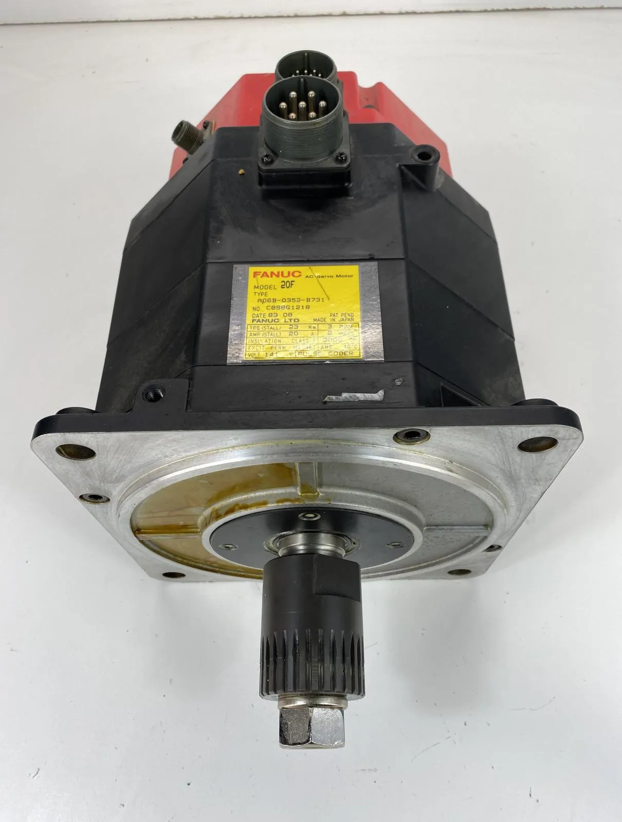 Fanuc A06B-0352-B731 AC Servo Motor, 141V 20A 