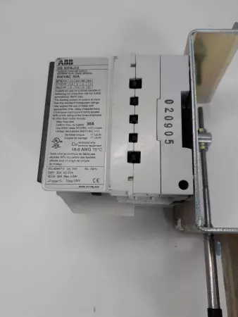 ABB Control Disconnect OS30FAJ12 Switches 30AMP 3 Pole Fuseable/OHF1C4 Handle