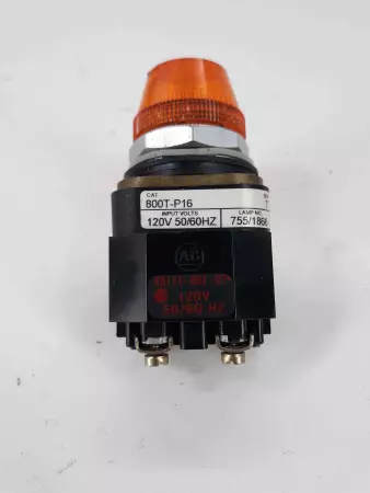 Allen Bradley 800T-P16A ser.T Pilot Light 120v Orange 