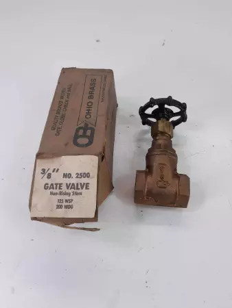 Ohio Brass 125 WSP 200 WOQ 3/8 Gate Valve 