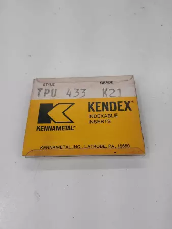 Kennametal TPU 433 K21 Indexable Inserts Lot of 5