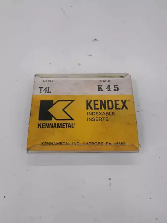 Kennametal T4L K45 Kendex Indexable Inserts 4pcs