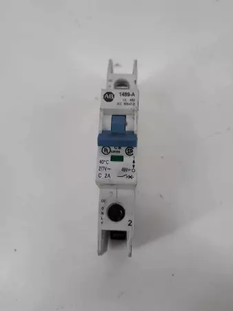 Allen Bradley 1489-A1C020 Ser.A Circuit Breaker 1P 2A 277v