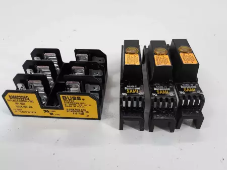 Bussmann SAMI 71 Fuse Indicating Covers W/ BM6033SQ Fuse Holder 30A 600V