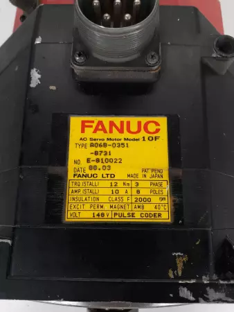 Fanuc A06B-0351-B731 Servo Motor Model 10F 