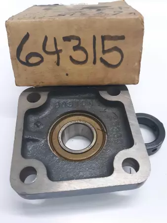 Boston 64315 Flange Mounted Ball Bearing Unit, 4 Bolt, 1