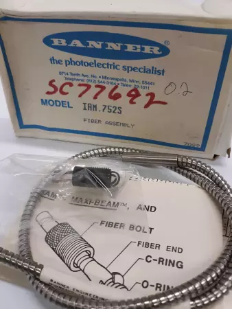 Banner IAM.752S Fiber Optic Cable Assembly 
