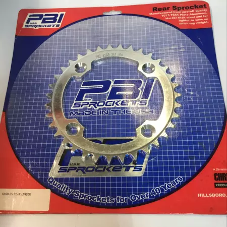 PBI 6160-35 Plate Aluminum Rear 35T Sprocket Suzuki 