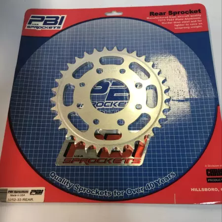 PBI 3252-33 Plate Aluminum Rear Sprocket 33T Honda 