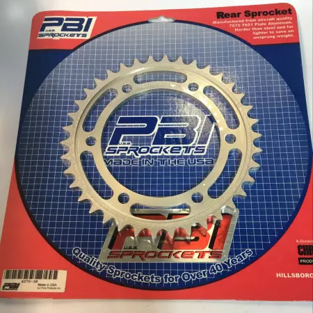 PBI 4070-38 Plate Aluminum Rear 38T Sprocket Suzuki 