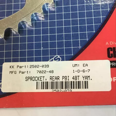 PBI 7022-48 Plate Aluminum Rear 48T Sprocket Yamaha 