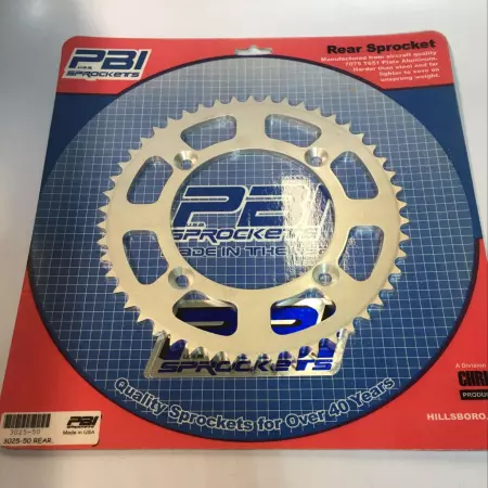 PBI 3025-50 Plate Aluminum Rear 50T Sprocket 