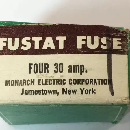 Monarch S 30A Fustat  Type S 30 Amp Fuses Lot of 4