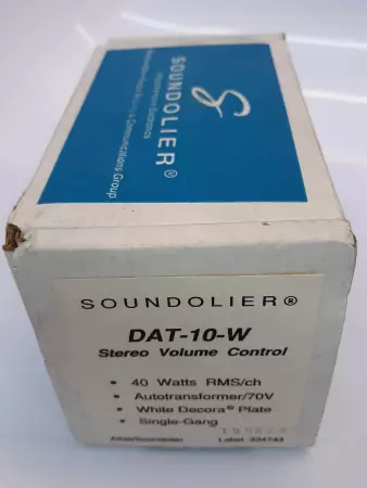 Soundolier DAT-10-W Stereo Volume Control 40W 