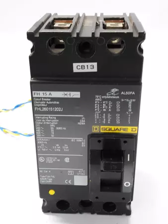 Fuji FHL260151202J Circuit Breaker / Aux Switch 