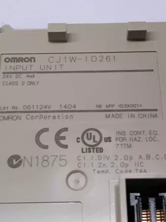 Omron CJ1W-1D261 Input Unit 