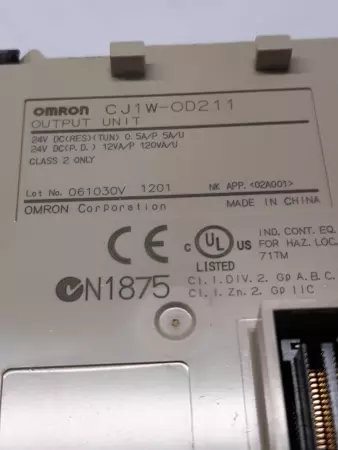 Omron CJ1W-0D211 Output Unit  