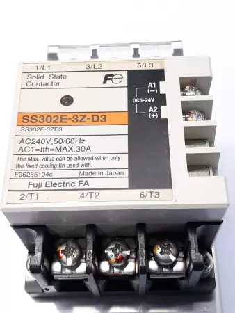 Fuji SS302E-3Z-D3 Solid State Relay 24v Coil  