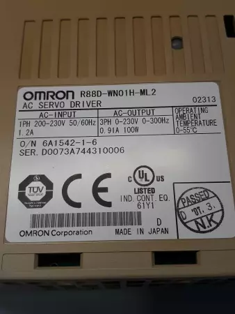 Omron R88D-WNO1H-ML2 AC Servo Driver  