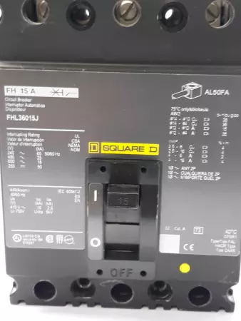 Square D FHL36015J Circuit Breaker  