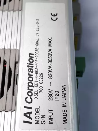 IAI Corp. XSEL-KET-4-60A-60A-200AB-60AL-DV-EEE-0-2 X-Sel Motion Controller 
